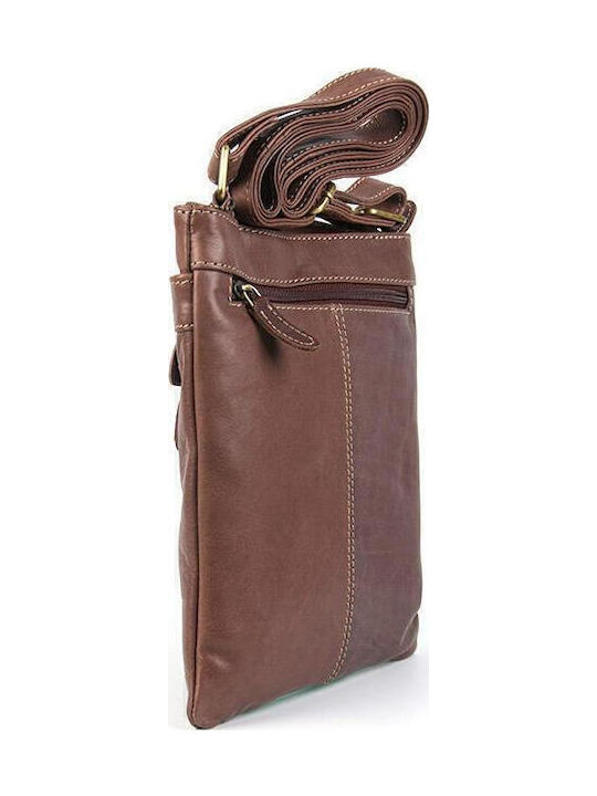 Leather Men's Bag Shoulder / Crossbody Brown