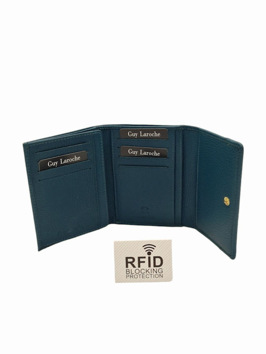 Малък Дамско Портмоне Класически с RFID Петролен