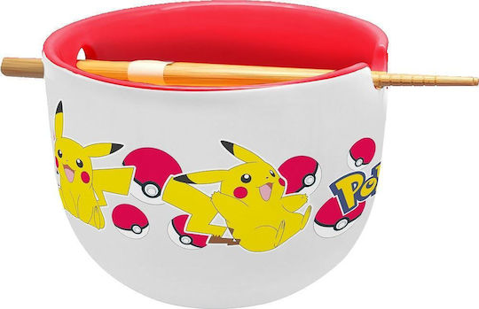 Just Funky Pokemon - Pikachu Μπωλ Σερβιρίσματος Στρογγυλό Κεραμικό Μπεζ Just Funky Pokemon - Pikachu Μπωλ Σερβιρίσματος Στρογγυλό Κεραμικό Μπεζ