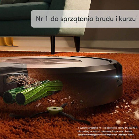 iRobot Roomba Combo j9+ Roboter-Staubsauger mit Optischer Kartierung Schwarz