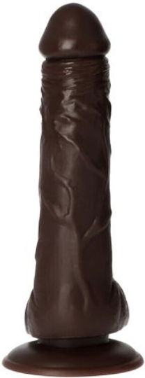 Toyz4lovers Glass Dildo with Balls and Suction Cup Brown 28cm