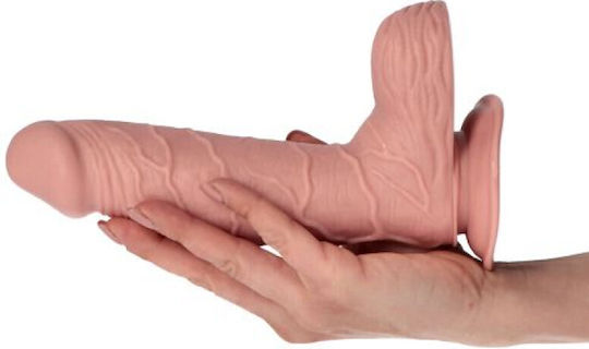 Toyz4lovers Ρεαλιστικό Dildo με Όρχεις και Βεντούζα Flesh 21.5cm