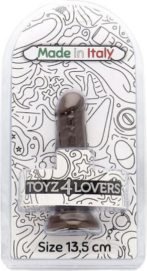 Toyz4lovers Ρεαλιστικό Dildo με Βεντούζα Καφέ 13.5cm