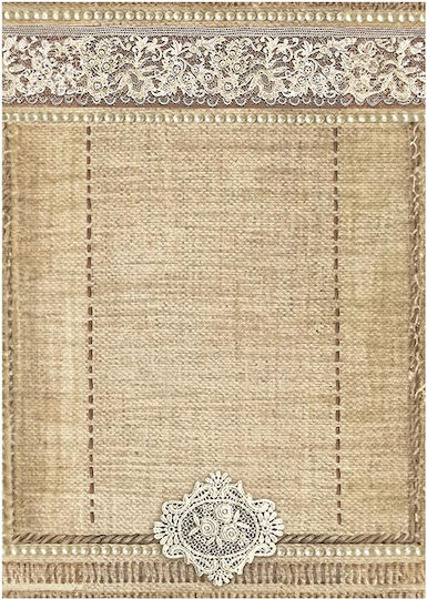 Σετ 8 Ριζόχαρτα Ντεκουπάζ Stamperia 10.5×14.8cm Backgrounds Old Lace