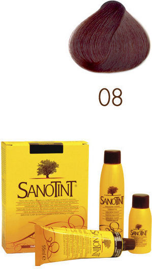 Sanotint Classic Βαφή Μαλλιών Χωρίς Αμμωνία 08 Καστανό Ακαζού 125ml