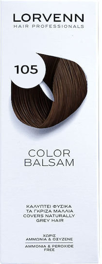 Lorvenn Color Balsam Temporärer Farbstoff Haare Ohne Ammoniak 105 Helles Braun 60ml