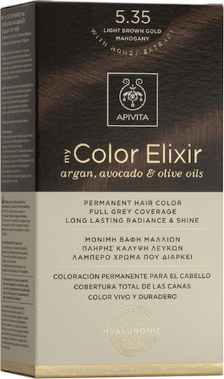 Apivita My Color Elixir Hair Dye no Ammonia 5.35 Light Chestnut Honey 50ml