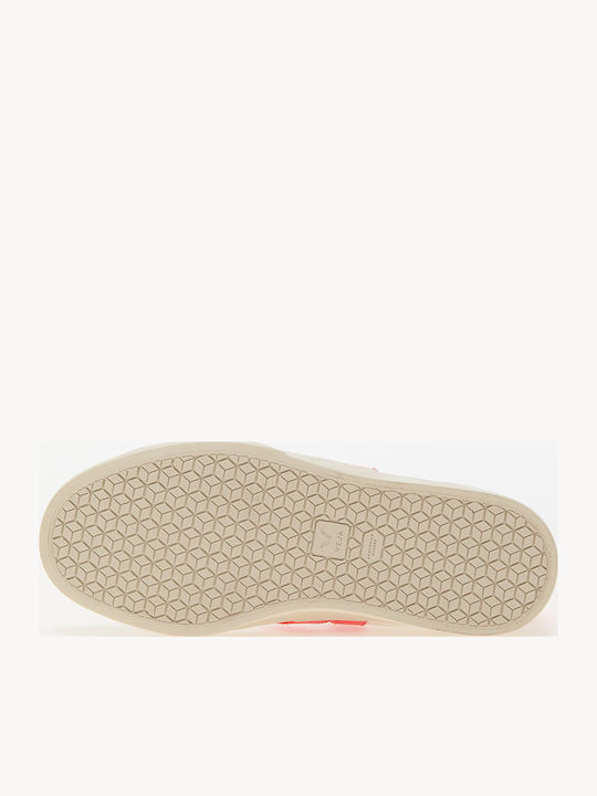 Campo Chromefree Γυναικεία Sneakers Extra White / Orange Fluo