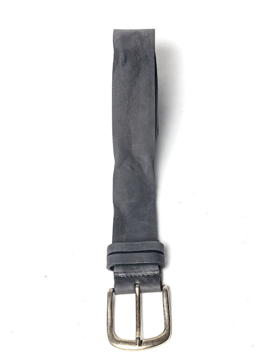 Men's Belt Leather Gray