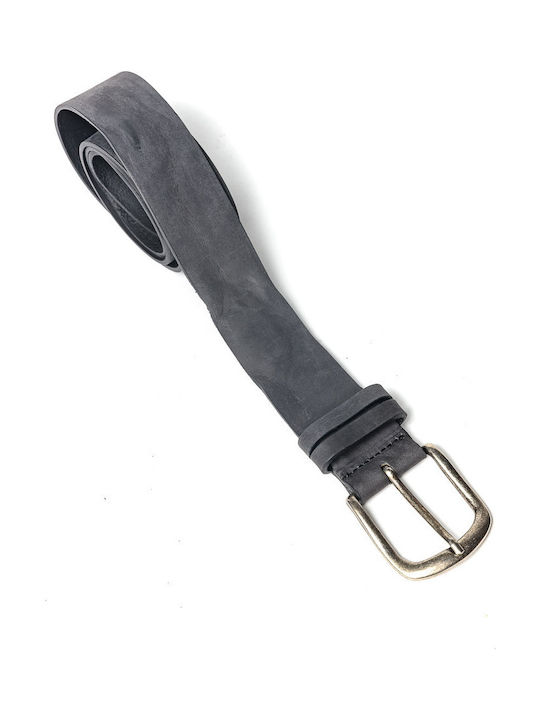 Men's Belt Leather Gray