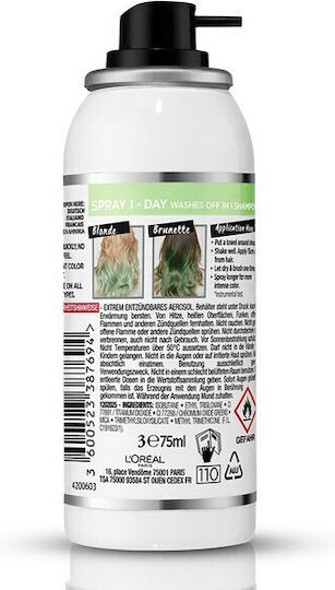 L'Oreal Paris Colorista Προσωρινή Βαφή Μαλλιών σε Spray Χωρίς Αμμωνία Mint 75ml