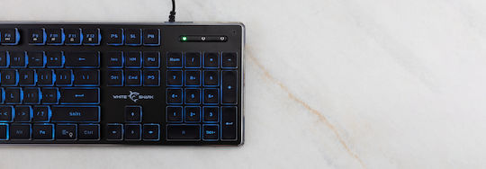 White Shark Tachi Gaming Keyboard with Illuminated keys (English US)