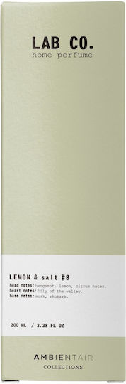 Αρωματικό Χώρου Στικς 200ml Lemon & Salt #8 Diffuser Lab Co