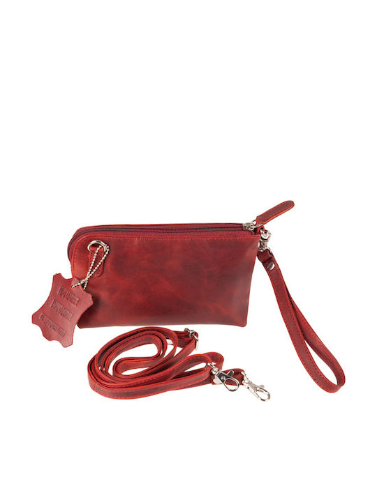 Leder Damentasche Handtasche Rot