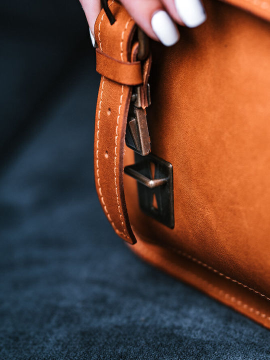 Leder Damentasche Umhängetasche Tabac Braun