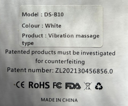 Massage Device for the Eyes with Infrared Heat and Vibration Black