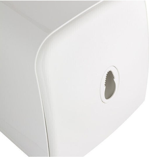 Dacenergy© Dispenser pentru prosoape de hârtie din ABS 1 rolă prosop de hârtie cu diametrul de 14 cm alb 29x14x14.3 cm