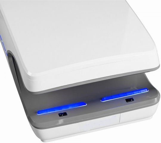 Vertical Hand Dryer Made Abs Hepa Filter 1550 W Fireproof White 54x32x18 Cm