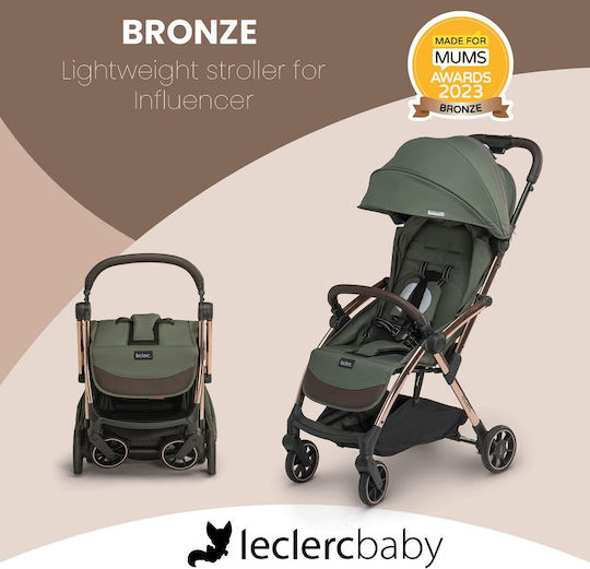 Leclerc Baby Influencer Cărucior pentru Bebeluși Potrivit de la 6+ Luni Negru Maro 6.6kg