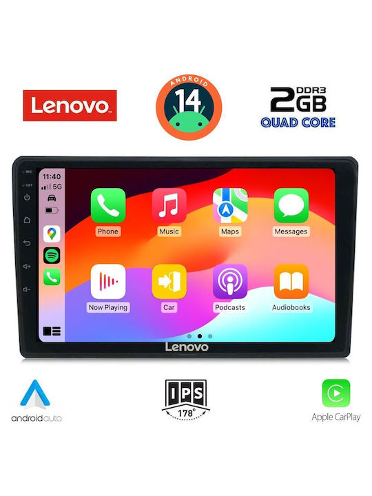 Lenovo Car Audio System for Mazda 2 2002-2007 (Bluetooth/USB/AUX/WiFi/GPS/Apple-Carplay/Android-Auto) with Touch Screen 10"