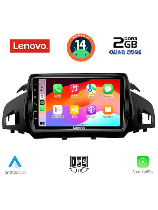 Lenovo Car Audio System for Ford Kuga / C-Max (Bluetooth/USB/AUX/WiFi/GPS) with Touch Screen 9"