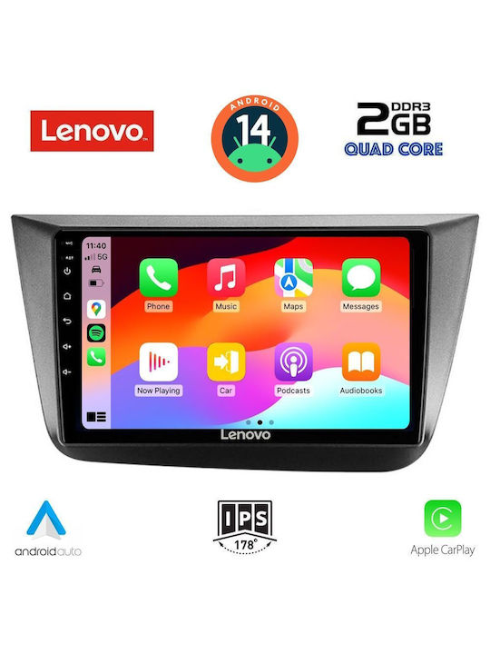 Lenovo Sistem Audio Auto pentru Seat Altea 2004-2015 (Bluetooth/USB/AUX/WiFi/GPS) cu Ecran Tactil 9"