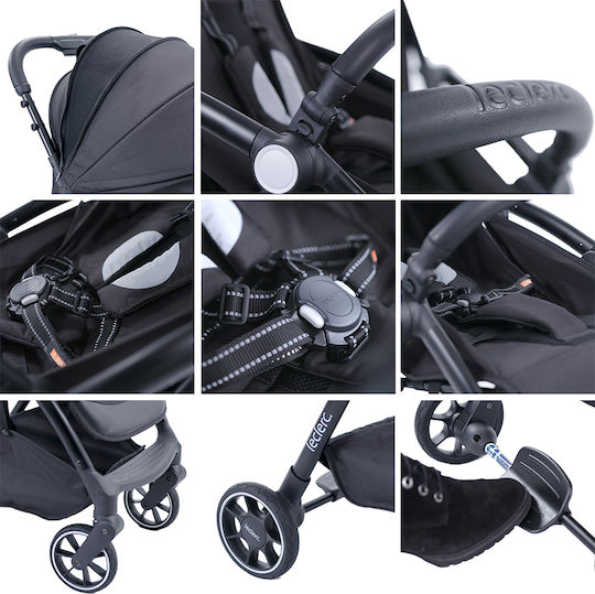 Leclerc Baby Magic Fold Plus Reglabil 2 în 1 Cărucior pentru copii Potrivit de la 6+ Luni Verde 6.6kg