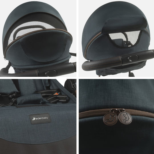 Leclerc Baby Influencer Air Cărucior pentru Bebeluși Potrivit de la 6+ Luni albastru denim 6.6kg