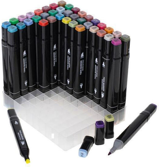 Fio Drawing Markers 30mm Thin Double Tip Set 80pcs