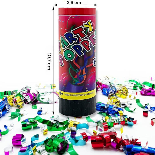 Kanone Party Popper 11cm mit Konfetti 2Stück