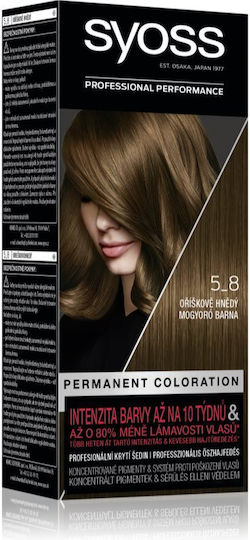Syoss Βαφή Μαλλιών No. 5-8 Walnut Braz 50ml