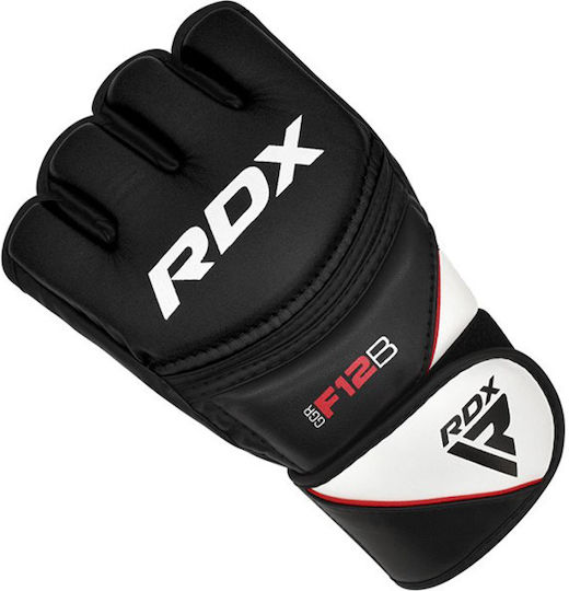 RDX Γάντια ΜΜΑ Δερμάτινα Μαύρα