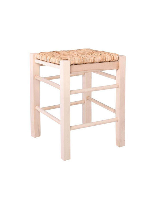 Stool For Kitchen Wooden Natural 2pcs 35x35x50cm