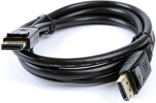 Cable DisplayPort male - DisplayPort male 3m Μαύρο