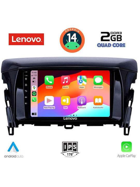 Lenovo Car Audio System for Mitsubishi Eclipse Cross 2018> (Bluetooth/USB/AUX/WiFi/GPS) with Touch Screen 9"