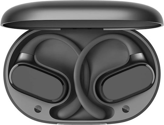 Honor Choice Open Ear Bluetooth Handsfree Ακουστικά με Θήκη Φόρτισης Μαύρα