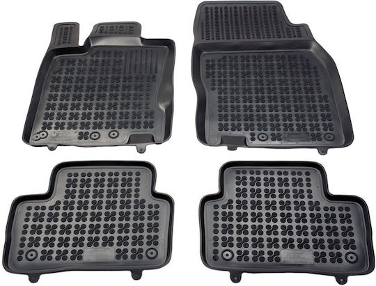 Rezaw Plast Set of Front and Rear Mats 5pcs for Renault Kadjar 2015 2022 Black