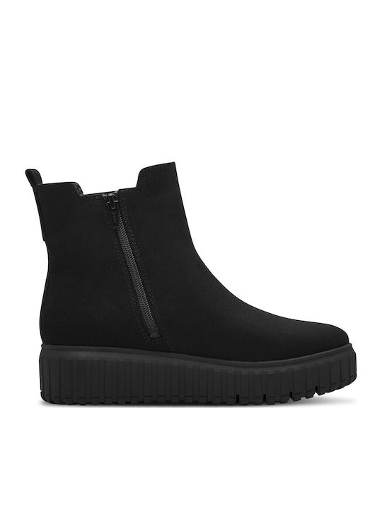 Suede Women's Ankle Boots Black