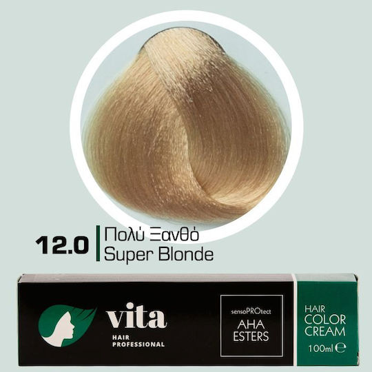 Vita Hair Professional Βαφή Μαλλιών Υπερξανθιστικό 12.0 100ml