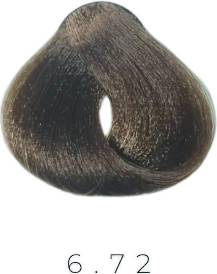 Vita Hair Professional Βαφή Μαλλιών 6.72 - Ξανθό Σκούρο Σοκολατί Ιριζέ 100ml