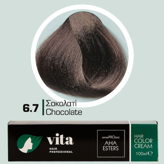 Vita Hair Professional Βαφή Μαλλιών Σοκολατί 6.7 100ml