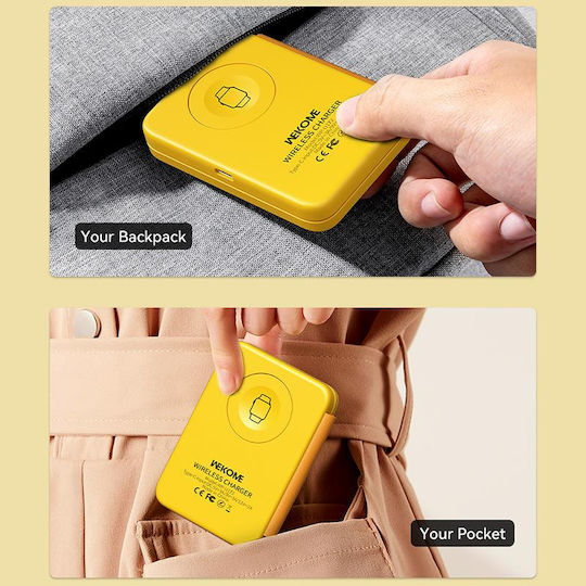 WK Wireless Charger (Qi Pad) 15W Yellows (WP-U172)