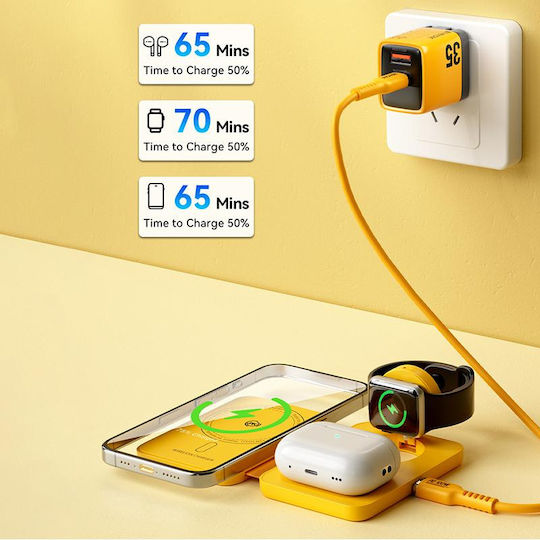 WK Wireless Charger (Qi Pad) 15W Yellows (WP-U172)
