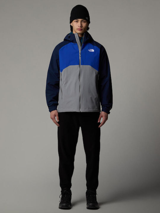 The North Face Stratos Jacket Monument Grey, Tnf Blue, Summit Navy