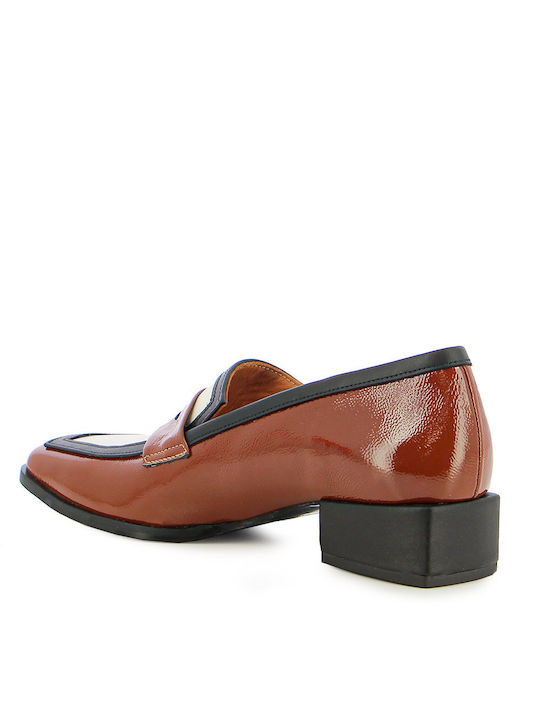 Fratelli Petridi Leather Tabac Brown Low Heels