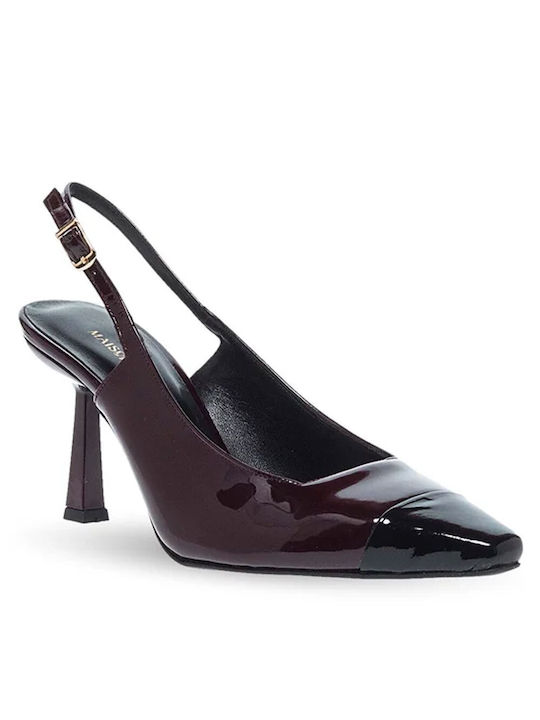 Maison Minrelle Patent Leather Burgundy Heels