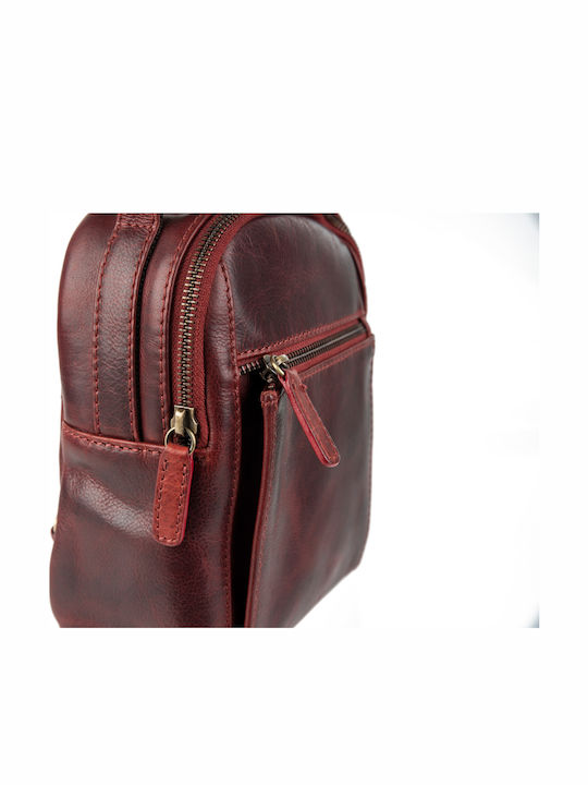 Leder Damentasche Rucksack Braun