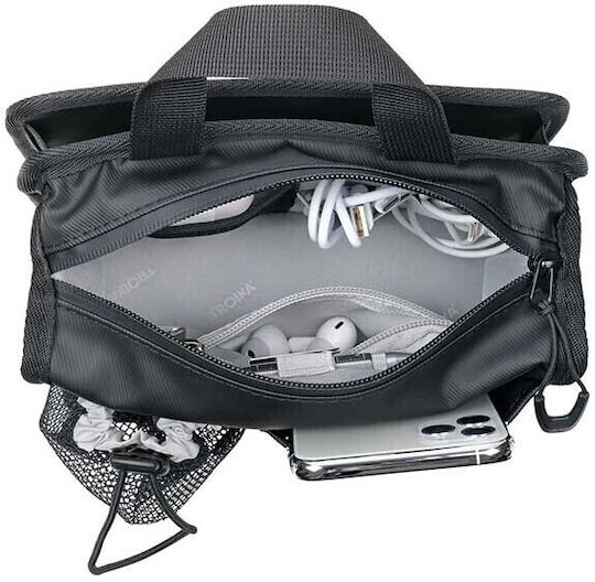 Troika Reisetasche Schwarz Stoff L21xB11xH17.5cm