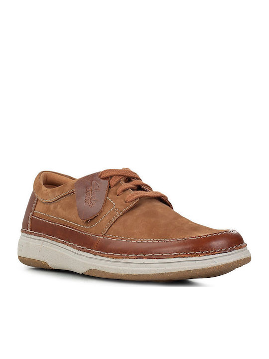 Clarks Nature 5 Lo Men's Leather Casual Shoes Tabac Brown