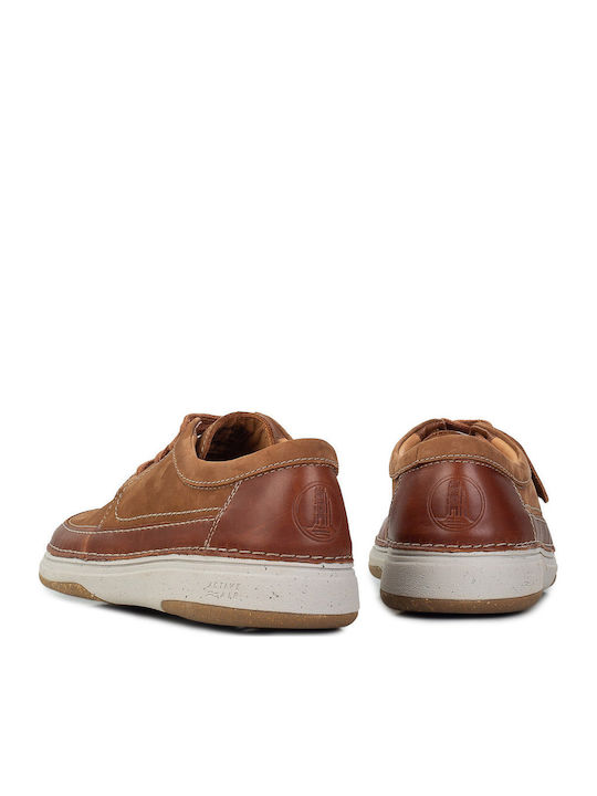 Nature 5 Lo Leder Herren Freizeitschuhe Tabac Braun